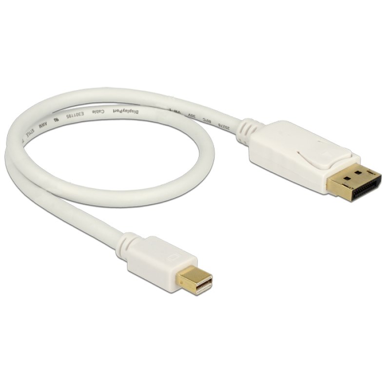 DeLOCK Mini Displayport/Displayport, 0.5 m White