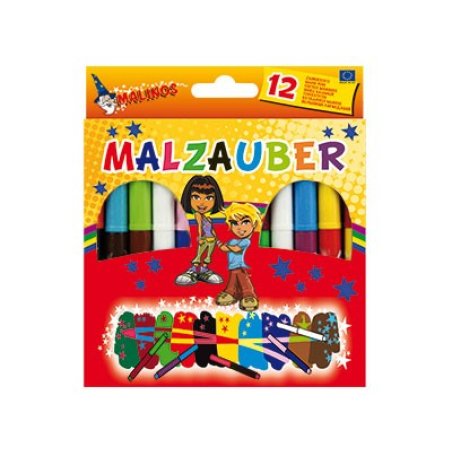 Malinos 300005 stylo-feutre Multicolore 12 pièce(s)