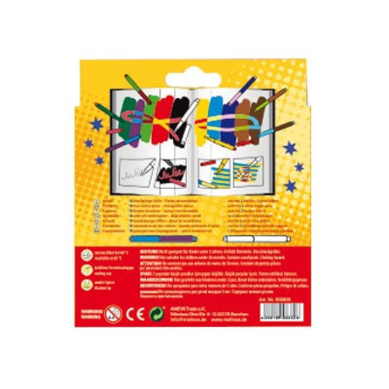 Malinos 300005 stylo-feutre Multicolore 12 pièce(s)