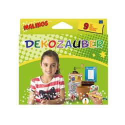Malinos 300034 stylo-feutre Noir, Bleu, Marron, Vert, Orange, Violet, Rouge, Blanc, Jaune 9 pièce(s)