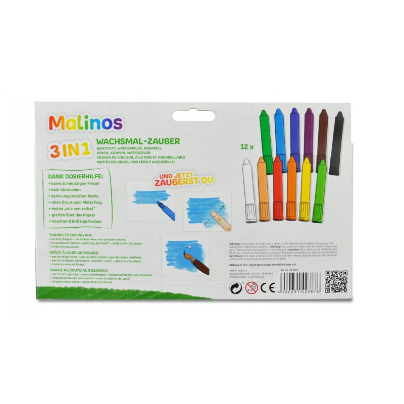 Malinos 301035 crayon 12 pièce(s)