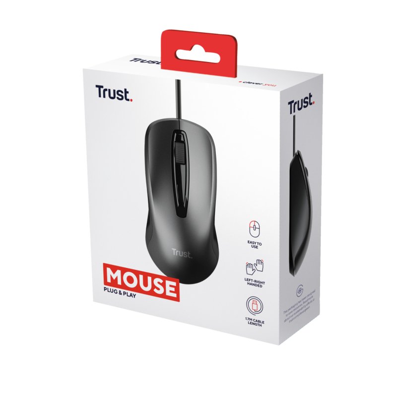 Trust 24657 mouse Office Ambidextrous USB Type-A Optical 1200 DPI