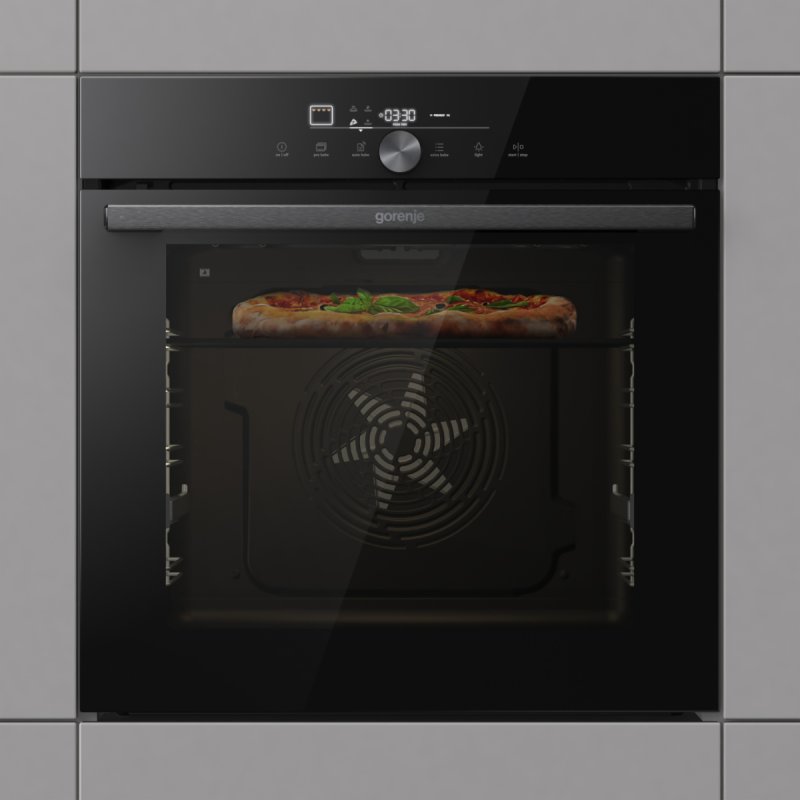 Gorenje GO66EPIZZA350C EB-Backofen A 77L 23 Heizarten PizzaPlus