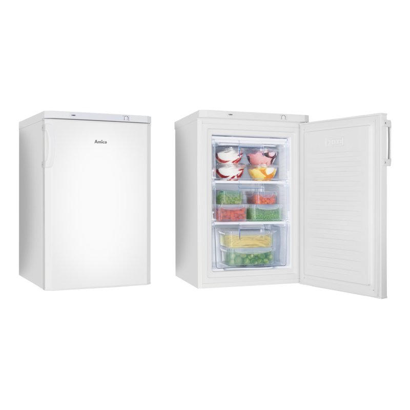 Amica GS 321 100 W congélateur Congélateur vertical Pose libre 80 L Blanc