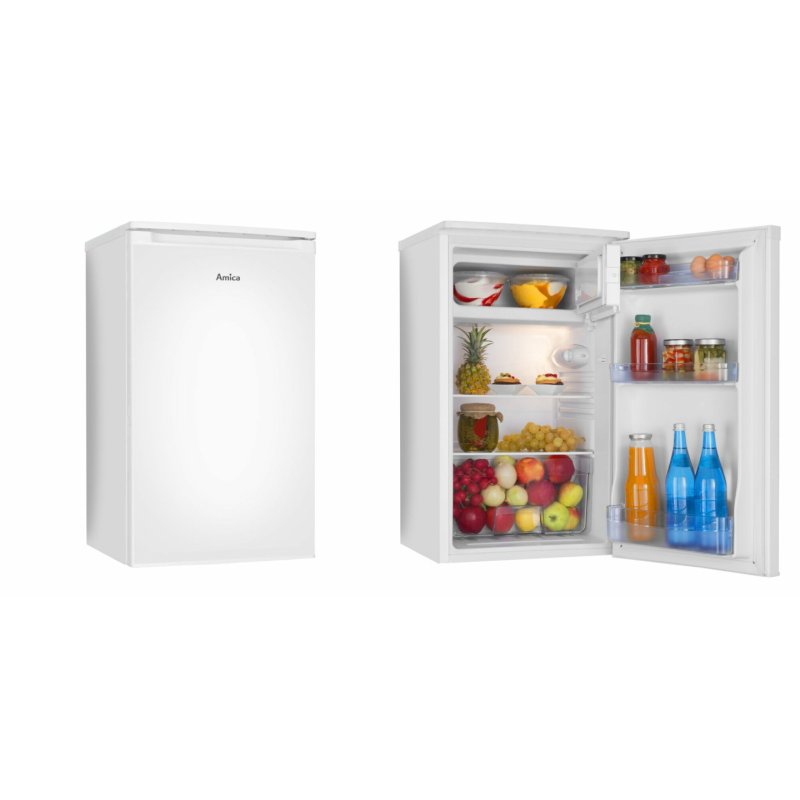 Amica KS 361 155 W ws Tischkühlschrank E 75/8L 84x48x49,5cm