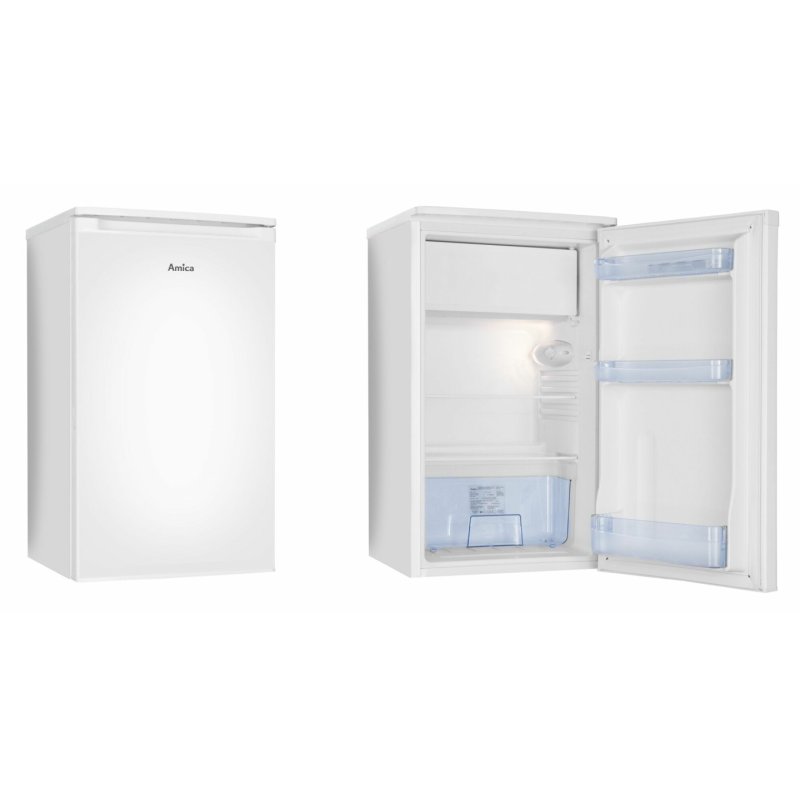 Amica KS 361 155 W ws Tischkühlschrank E 75/8L 84x48x49,5cm