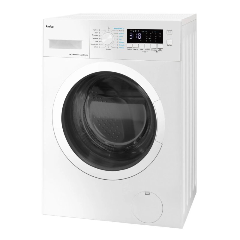 Amica WA 474 082 ws Waschautomat A 7kg 1400U SteamTouch LED Display