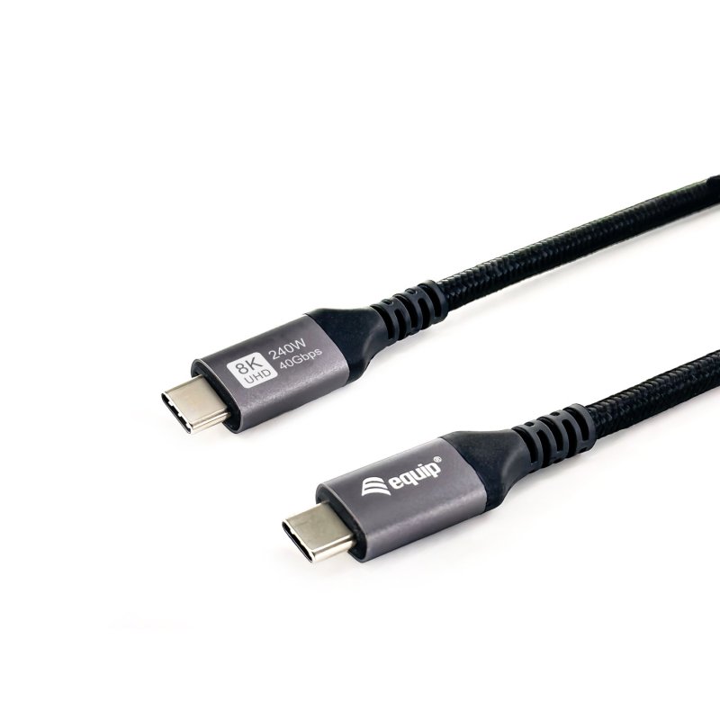 Equip 128380 câble USB USB4 Gen 3x2 0,5 m USB C Noir