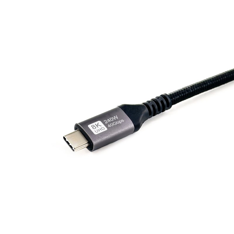 Equip Kabel USB-C4.0-C 40Gbps PD240W St/St 0.50m schwarz