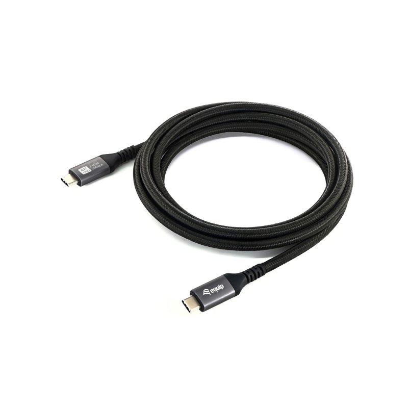 Equip USB4 Gen 2x2 C to C Cable, 3.0m, PD 100W, 4K/60Hz, 20Gbps, Black