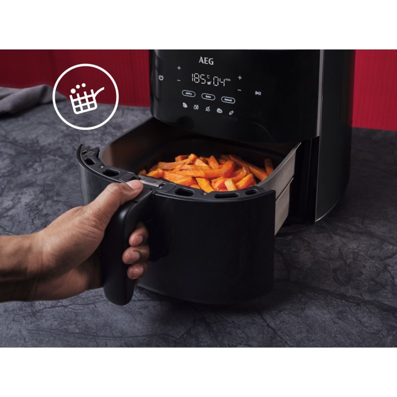 AEG AAF3B Unique 3,3 L Autonome 1350 W Friteuse d’air chaud Noir