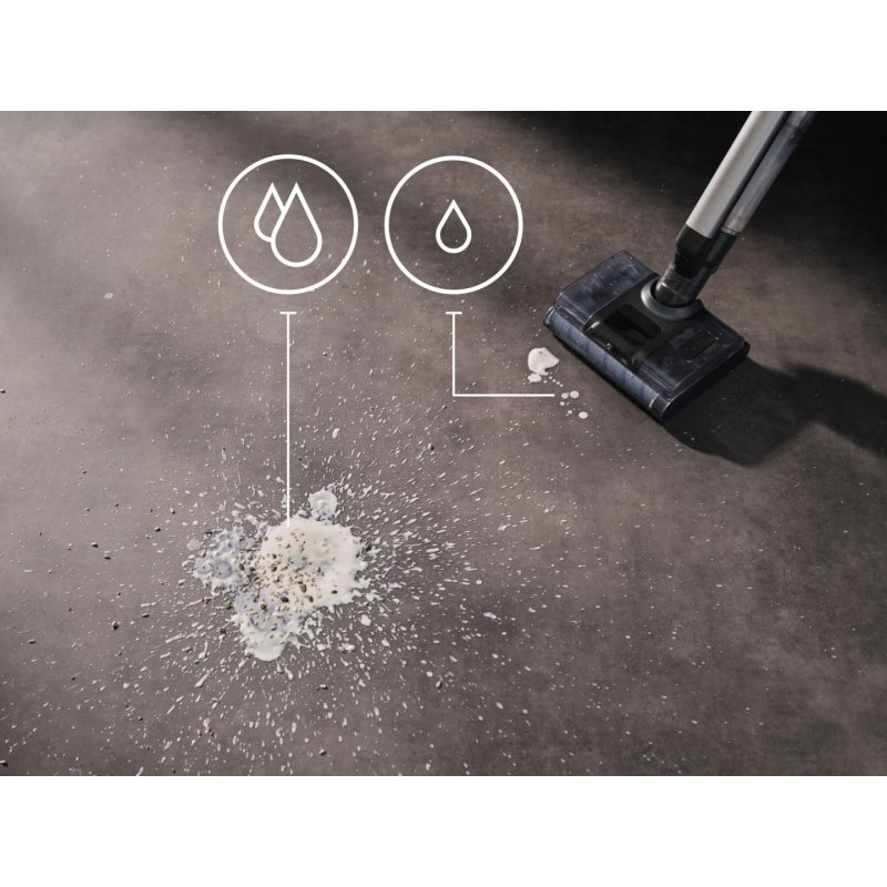 AEG AW82U2DG Battery Dry&wet Bagless Grey, Stainless steel 4.3 Ah