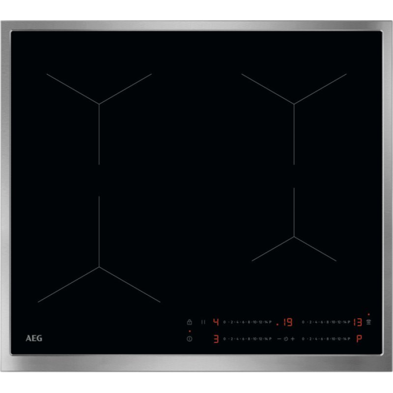 AEG TO64IA0FXB Black Built-in 60 cm Zone induction hob 4 zone(s)