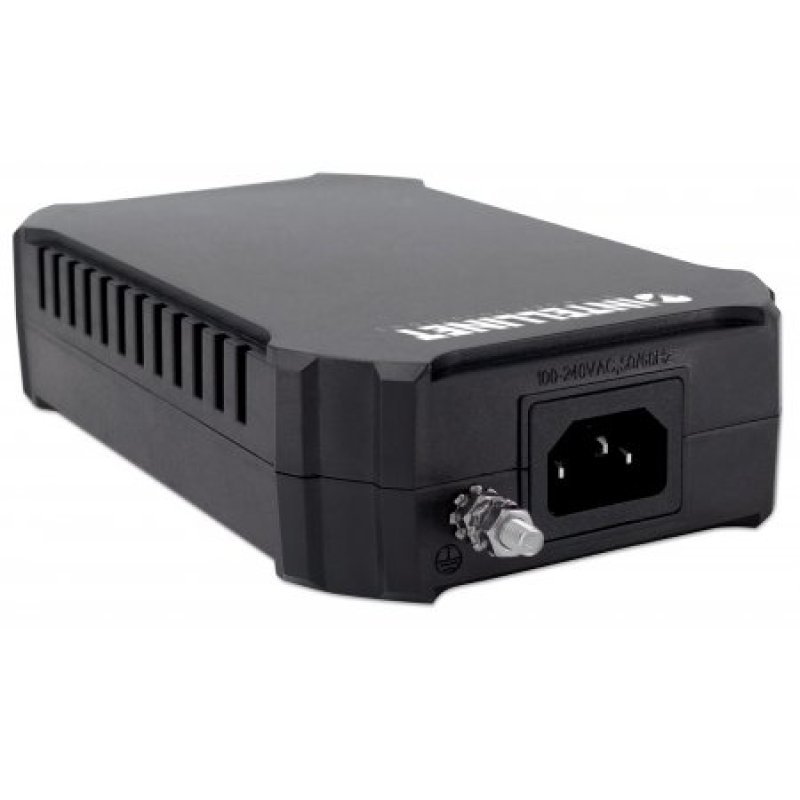 Intellinet Gigabit PoE Injector, One 95 W Port, IEEE 802.3bt (4PPoE) Compliant, Plastic Housing, Wall-mount Option