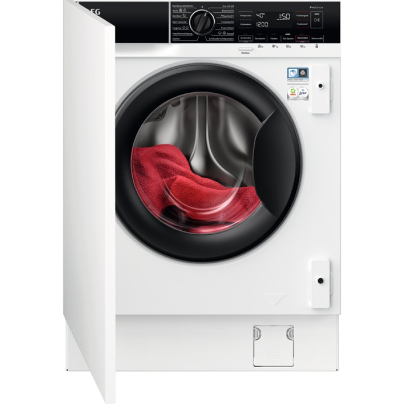 AEG Series 8000 LWR8WI7680 machine à laver avec sèche linge Intégré Charge avant Blanc