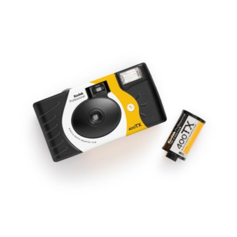 Kodak Tri-X 400 B&W Disposable film camera Black, White, Yellow