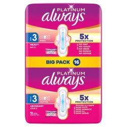Always Platinum Night Sanitary Pads Mt 3 Comfort And Protection For Night Use
