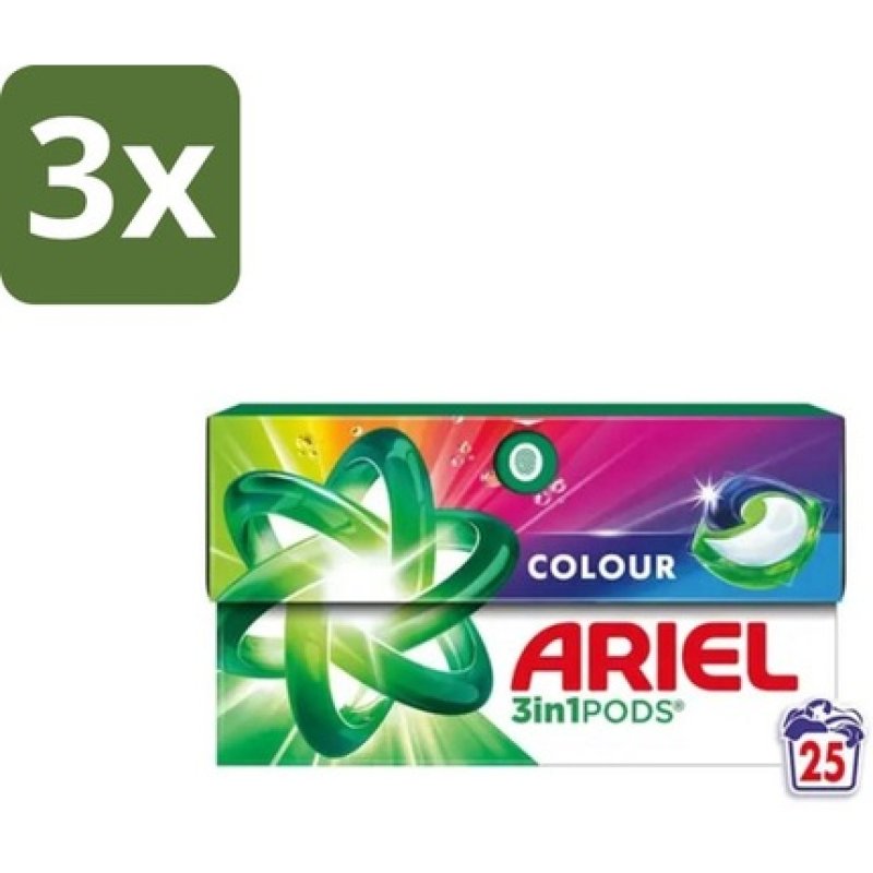Ariel Pods 3in1 Color 500 G 25 Washes
