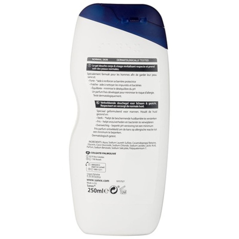 Sanex Men's Shower, Normal 250ml