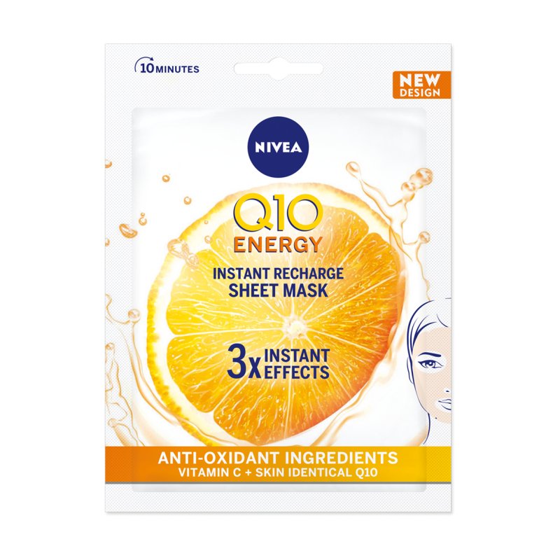 Nivea - Q10 Energy Sheet Mask - 1 stk.