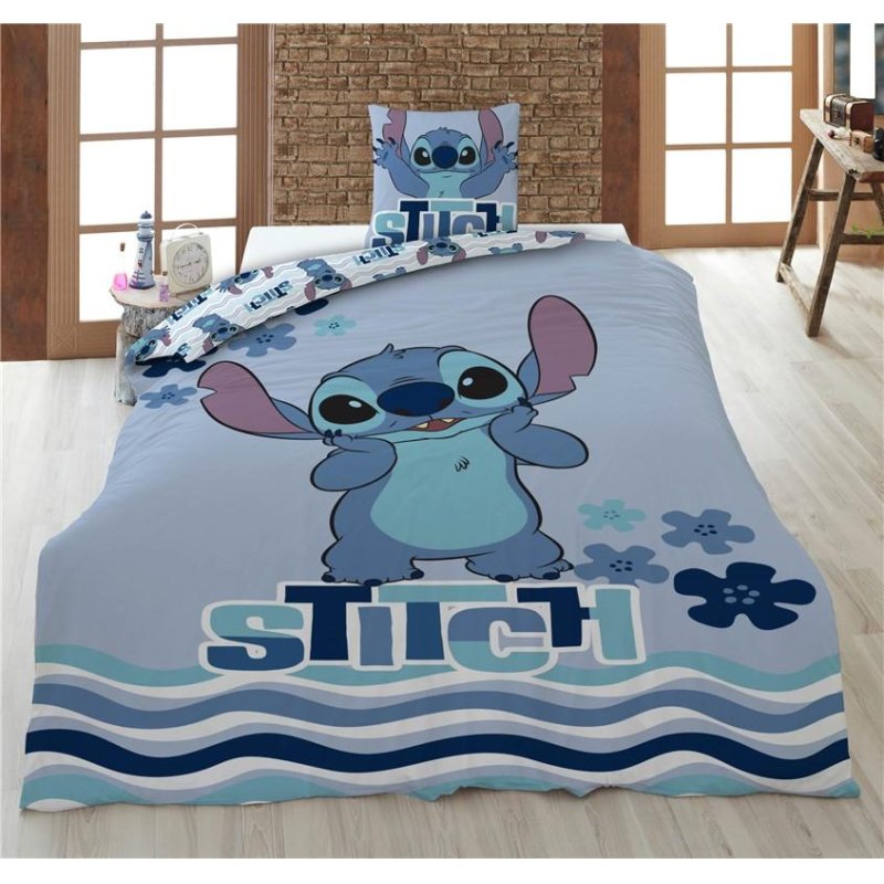 LILO & STITCH - Stitch - Parure de lit 140x200cm 65x65cm