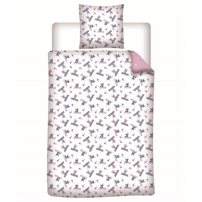 LILO & STITCH - Angel Stitch - Parure de lit 140x200cm 65x65cm