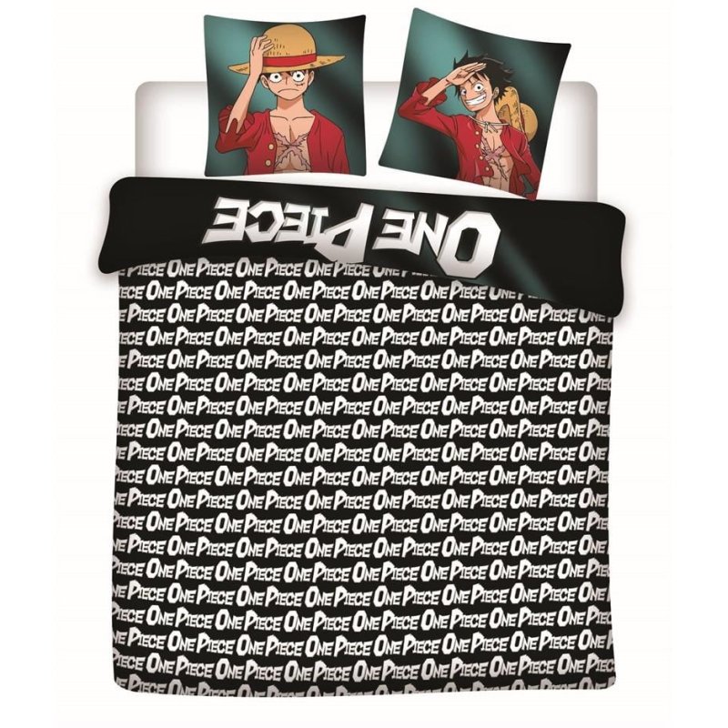 ONE PIECE - Parure de lit 240x220cm 2x65x65cm