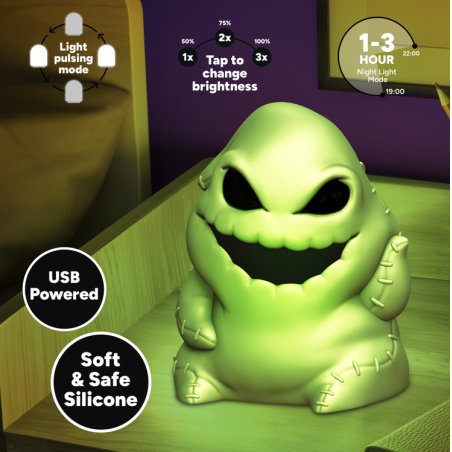 NBX - Oogie Boogie - Lampe Décorative 'SquishyGlo' Rechargeable