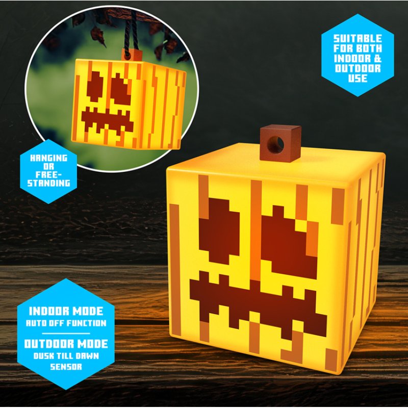 MINECRAFT - Citrouille Jack O Lantern - Lanterne 25cm