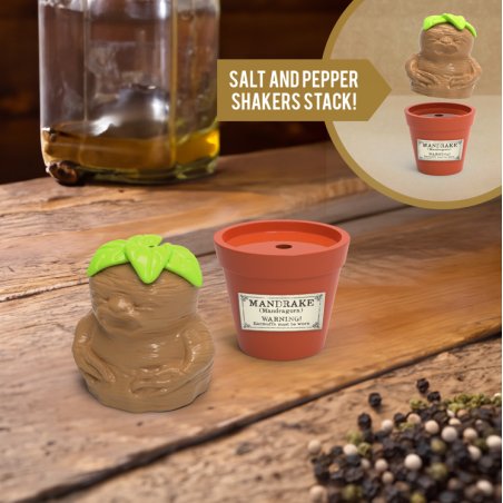 HARRY POTTER - Mandrake & Plant pot - Set Salière et Poivrière