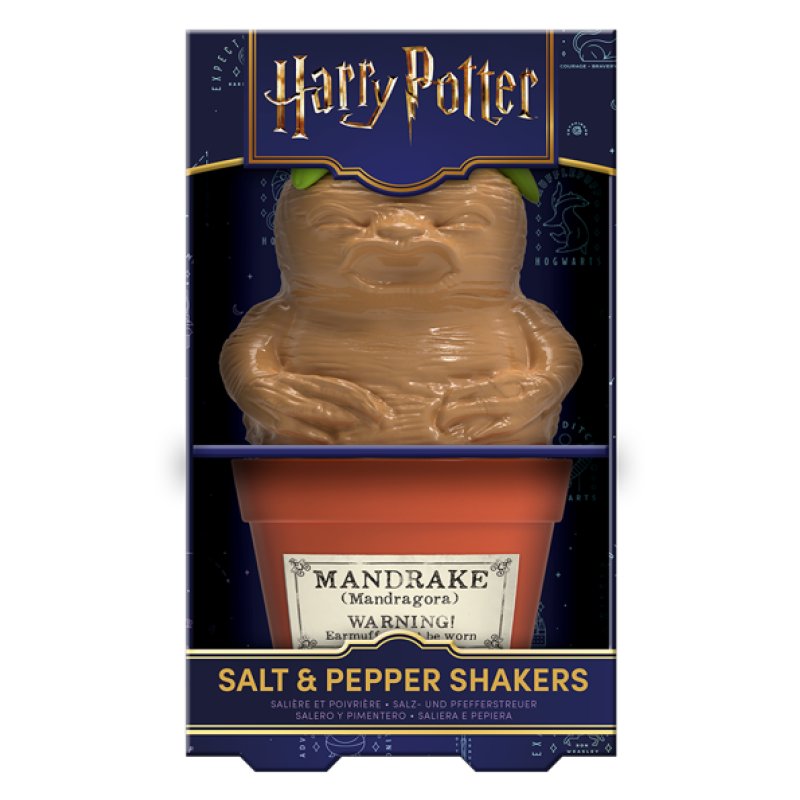 HARRY POTTER - Mandrake & Plant pot - Set Salière et Poivrière