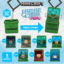 MINECRAFT - Backpack Buddies (Display 24 Pcs)