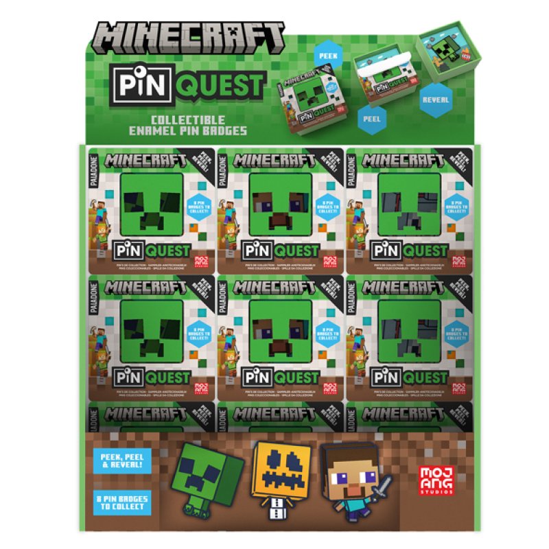 MINECRAFT - Pin Quest - Display (36pcs)