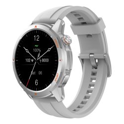 Beafon 601_EU001S smartwatch / sport watch 3.63 cm (1.43") AMOLED Digital 466 x 466 pixels Silver GPS (satellite)