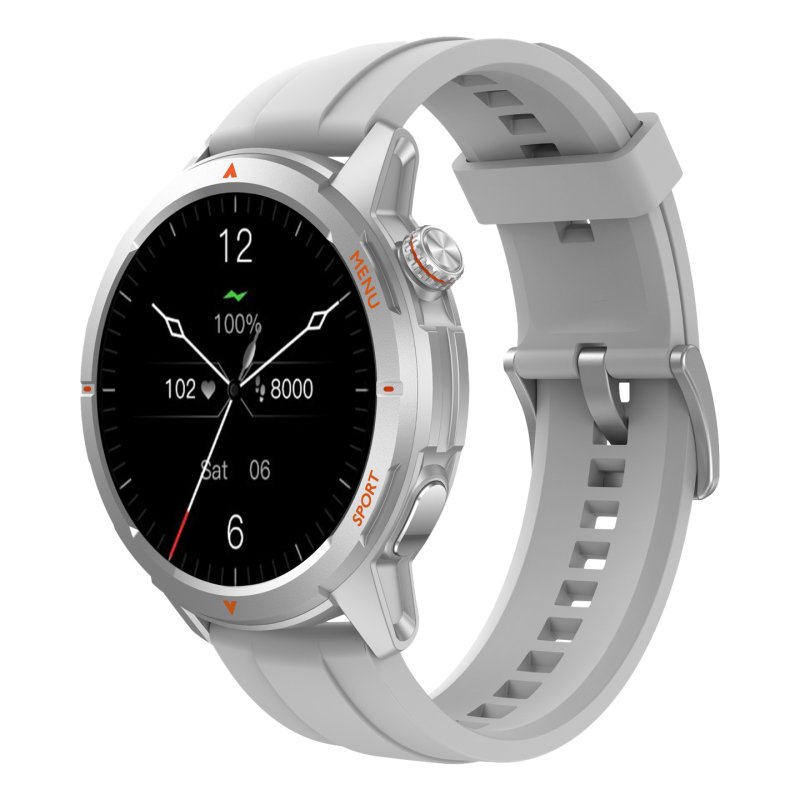 Beafon 601_EU001S smartwatch / sport watch 3.63 cm (1.43") AMOLED Digital 466 x 466 pixels Silver GPS (satellite)