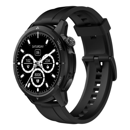 Beafon 601_EU001B smartwatch / sport watch 3.63 cm (1.43") AMOLED Digital 466 x 466 pixels Black GPS (satellite)