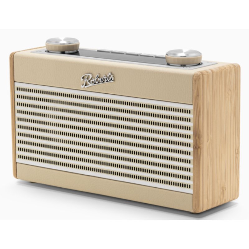 Roberts Radio Rambler Uno Portable Numérique Bambou, Crème