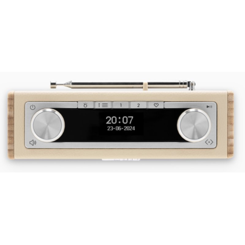 Roberts Radio Rambler Uno Portable Numérique Bambou, Crème