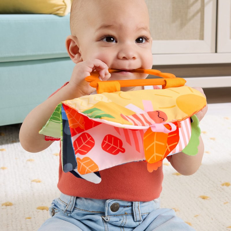 Fisher-Price Fisher-Price-Mon Premier Livre des Saisons-activités à plat ventre pour bébés