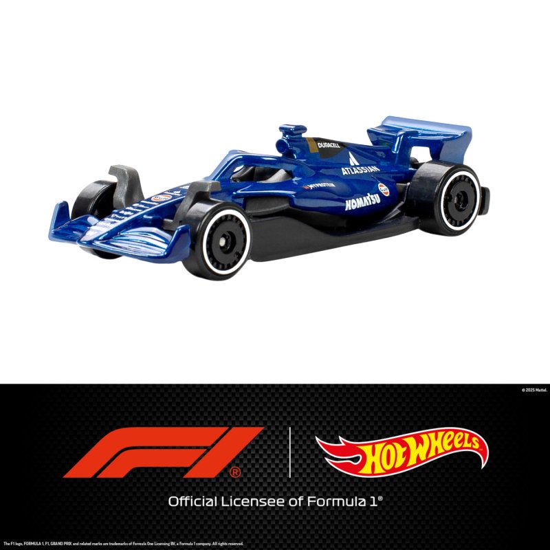 Hot Wheels Formula 1 5-Pack, Set of 5 Die-Cast Toy F1 Cars in 1:64 Scale