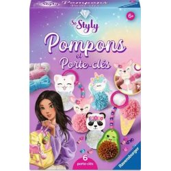 RVG SO STYLY PORTE-CLE POMPON KAWAII