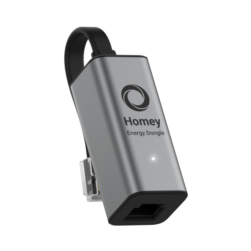 Homey Energy Dongle Verbinde deinen intelligenten Zähler mit Homey, und überwache den Energieverbrauch des Hauses
