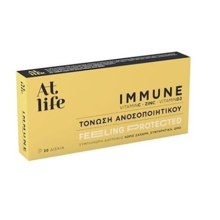 Atlife Immune Vitamin C Zinc Vitamin D3 Dietary Supplement For Immune Support - 30 Tablets