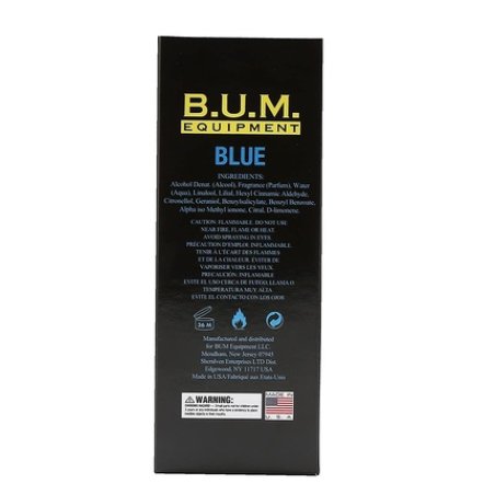 BUM EQUIPMENT Eau de Toilette Spray For Men Blue 3.4 Fluid Ounce