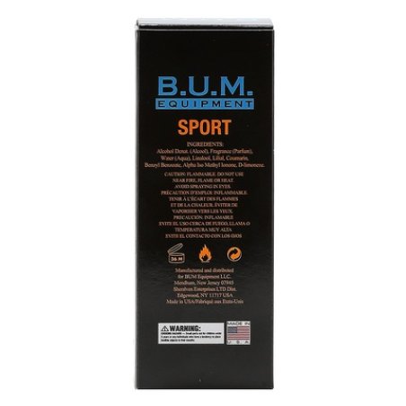 BUM EQUIPMENT Sport Eau de Toilette Spray For Men 3.4 Fluid Ounce
