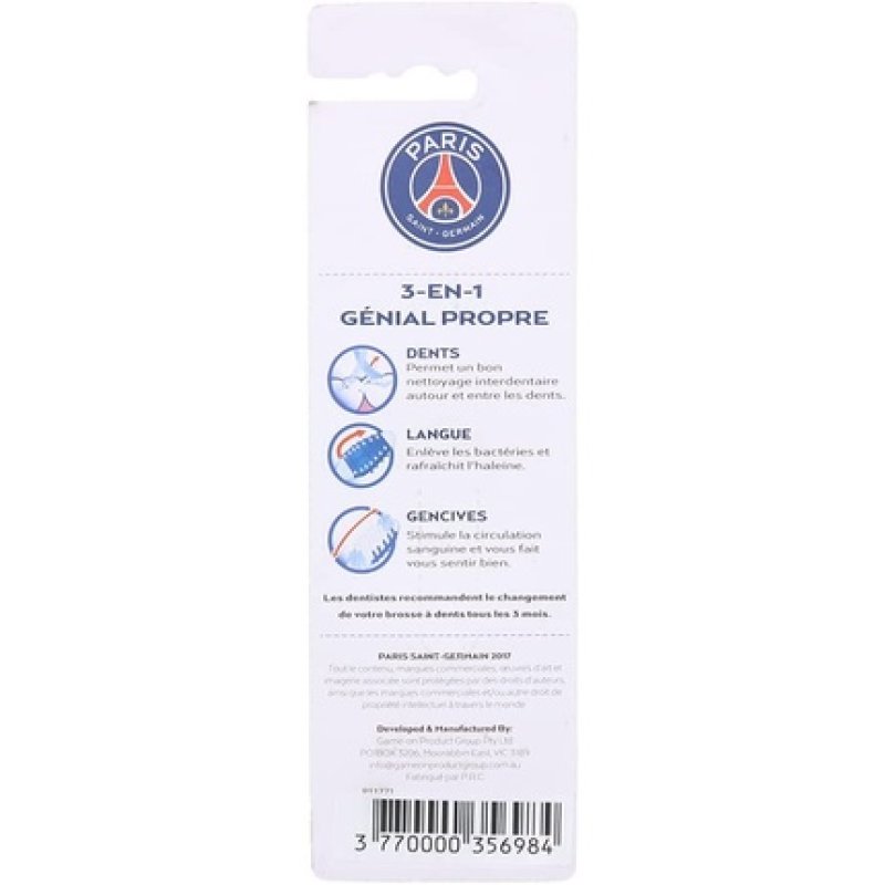 EPL Paris Saint-Germain Toothbrush - Pack of 2