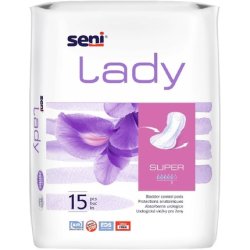 Seni Lady Super Bladder Control Pads for Women Light Incontinence Breathable Extra Dry System Latex Free High Absorbent