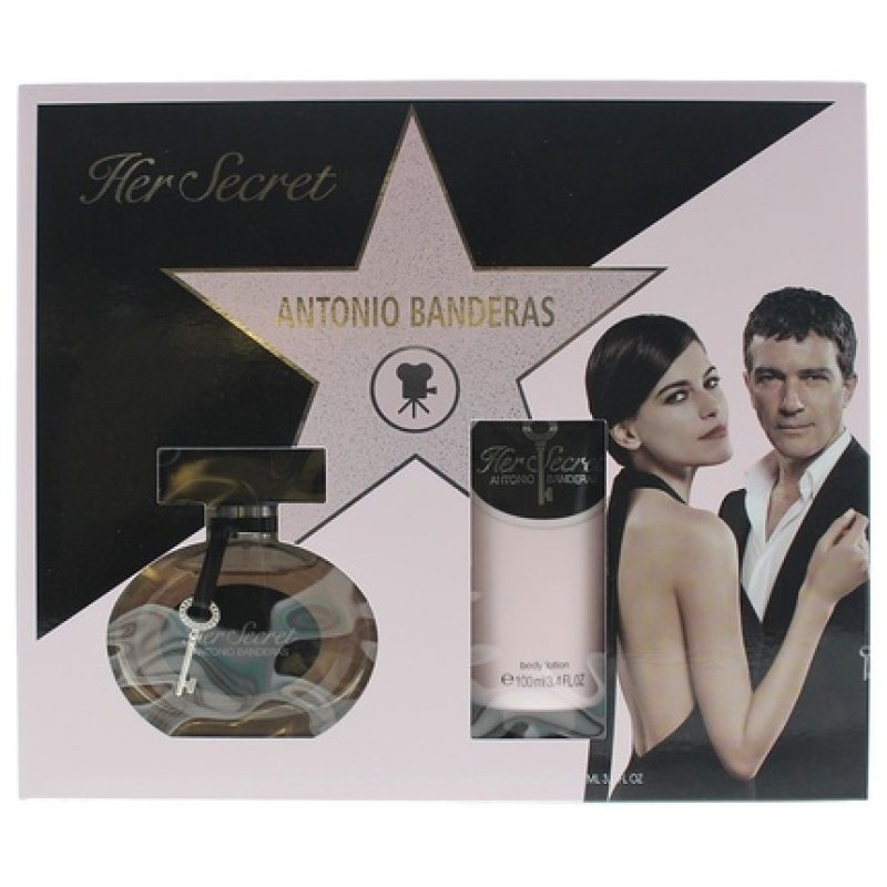 Antonio Banderas Her Secret 2 Piece Gift Set Eau De Toilette 50ml And Body Lotion 100ml