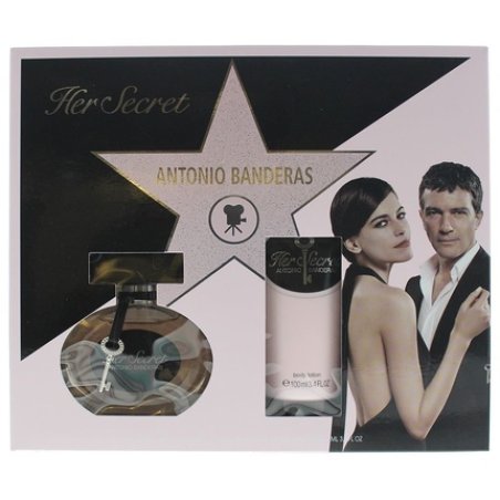 Antonio Banderas Her Secret 2 Piece Gift Set Eau De Toilette 50ml And Body Lotion 100ml