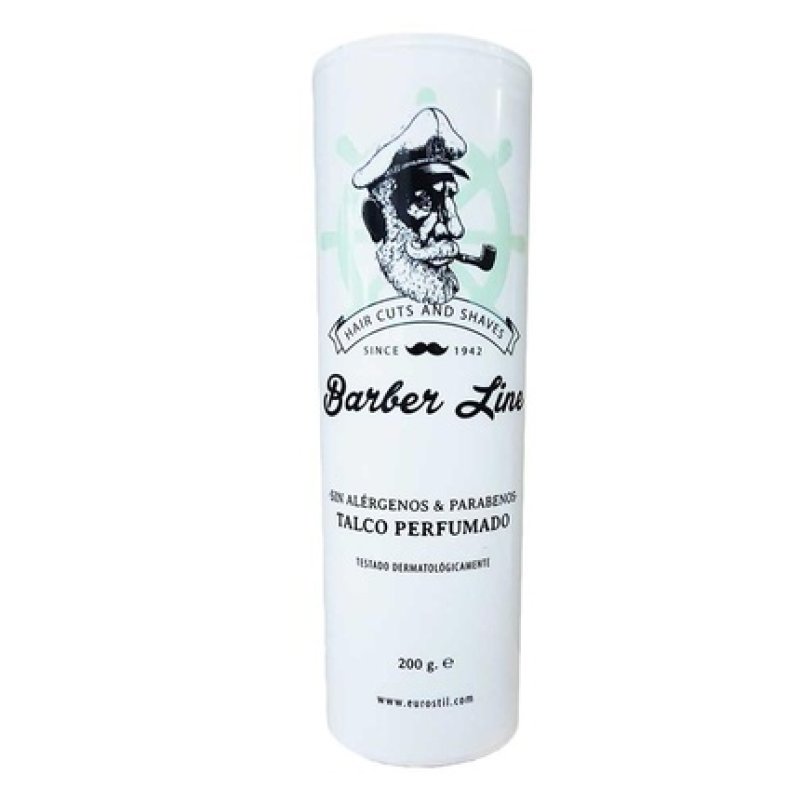 Eurostil Perfumed Talc 200 Grams Barber Line